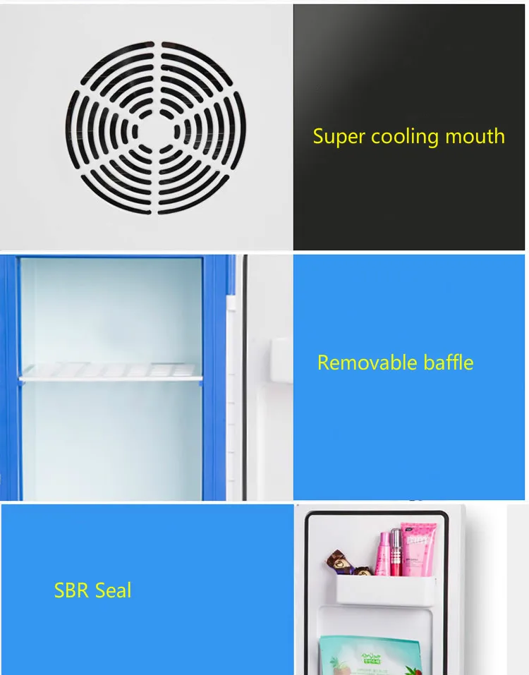 16L 220v 12v Dual-core LCD Display Mini Car Fridge ABS Multi-Function Home Cooler Freezer Warmer Portable auto Fridge Freezer 12 volt fridge