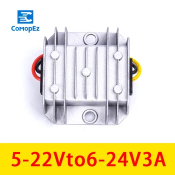 

5-22V To 6-24V 3A Step Down DC Buck Converter Module Power Supply Transformer For Car Alarm Radio Electromotor