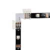 Soudage gratuit 3 broches pour WS2812B WS2811 LED bande de raccordement à Angle droit de 10MM pour ws2811 2812 bande d'éclairage ► Photo 2/6