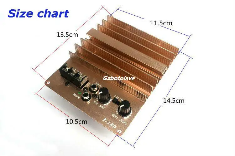 T180 car font b subwoofer b font font b amplifier b font board 12V High power