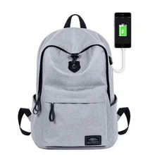 2017 New Design USB Charging Men Backpack Large Capacity Student Backpack Casual Male school Bag for travel Laptop Backpack new design male real cowhide leather casual travel bag school backpack daypack for men 2107