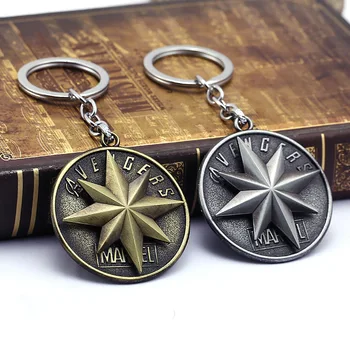 

Avengers Captain Marvel Keychain Captain Marvel Carol Danvers Key Ring Holder for Car Souvenirs Accessories Figures Cosplay Toys