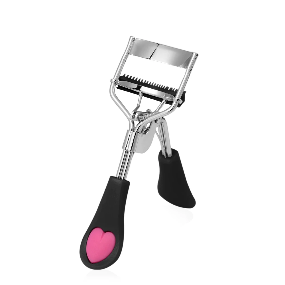 

1PC Heart-shaped Handle Eyelashes Curler With Comb Tweezers Curling Eye Lashes Clip Cosmetic Eye Beauty Makeup Tools