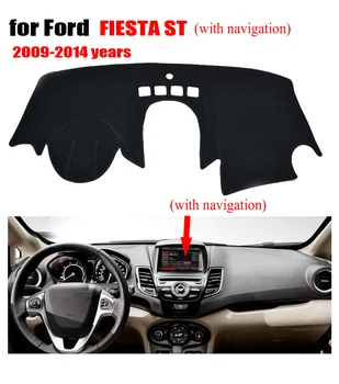 

RKCA Car Dashboard cover avoid light pad For Ford Fiesta 2009-2014 years left hand drive Auto Console Avoid light pad conse pad