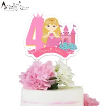 Спящая красавица украшение для именинного торта тема принцесс бумажный торт Топпер вечерние поставки дети день рождения украшения на заказ
