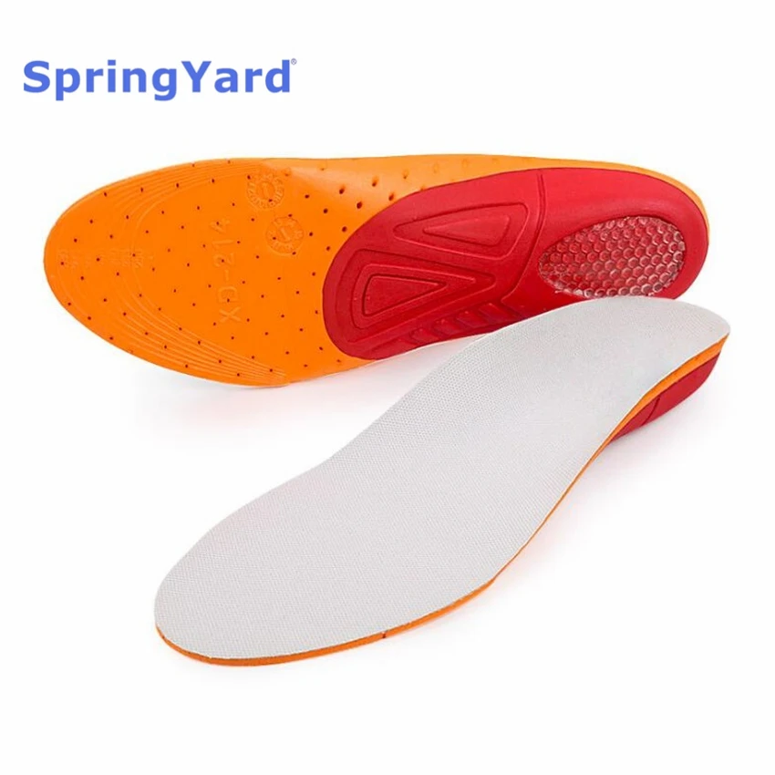 

SpringYard EVA Sports Orthopedic Insoles Arch Support Cushion Shoe Pad Shock-Absorption Running Breathable Train For Men Women