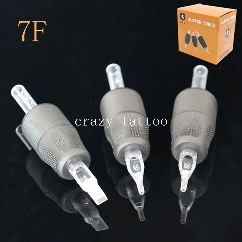 

20pcs New ALSTAR Disposable Tattoo Grip Tubes 25MM Flat Tattoo Grip 7F Grip For Tattoo Machine Gun Tattoo Needles Free Shipping