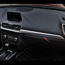 ABS хром для Mazda 3 Axela аксессуары для автомобиля центральная консоль Декоративная полоса рамка Накладка для автомобиля Стайлинг