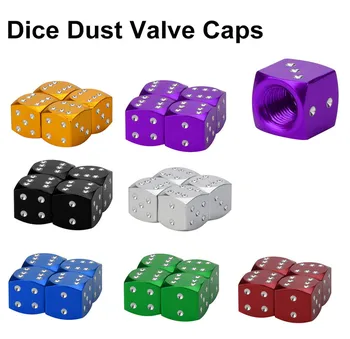 

Auto 4Pc Dice Dust Valve Caps Car Motorcycles Electric Cars 80's Novelty Fun Retro Wholesale 2018#2