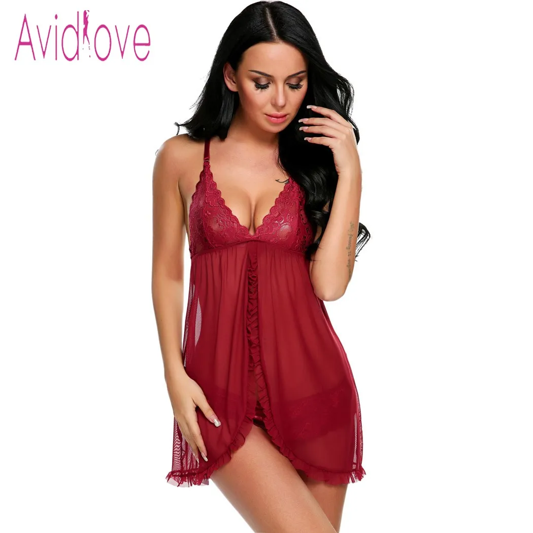 Avidlove эротическое кружевное нижнее белье сексуальное горячее Эротическое Babydoll