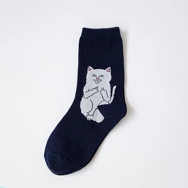 running socks women 1Pair Fashion Unisex Cartoon Cat Art Funny Alien Planet Comfortable Autumn Winter Creative Warm Cotton Halloween Party Socks heated socks for women Women's Socks