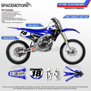 

MotoSpace Customized Team Graphics Backgrounds Decals 3M Stickers For YAMAHA YZF250FX 14-18 YZF250 2019 YZF450 14-17 18-19 050