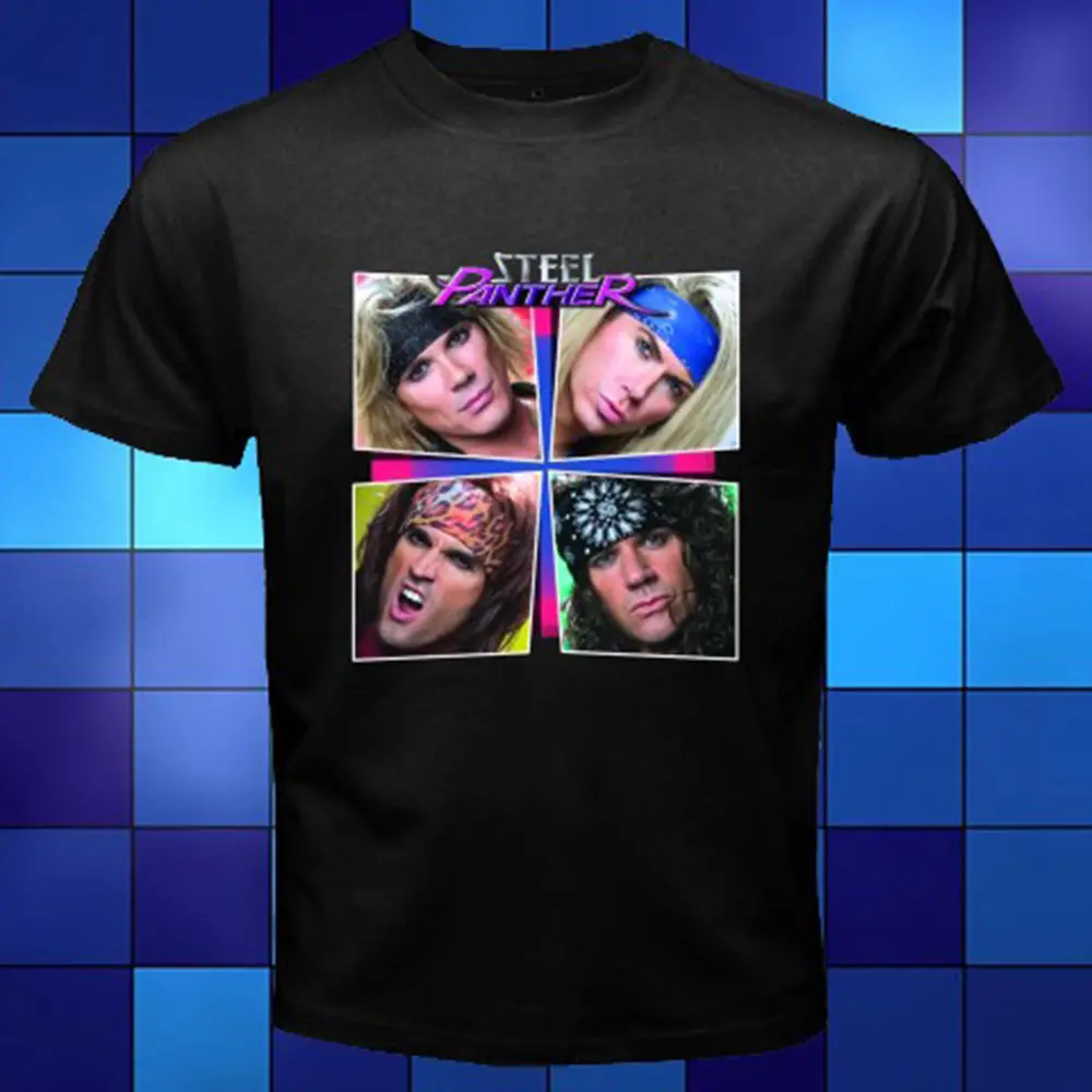 New Steel Panther Personels Metal Rock Band Black T Shirt Size S 3XL