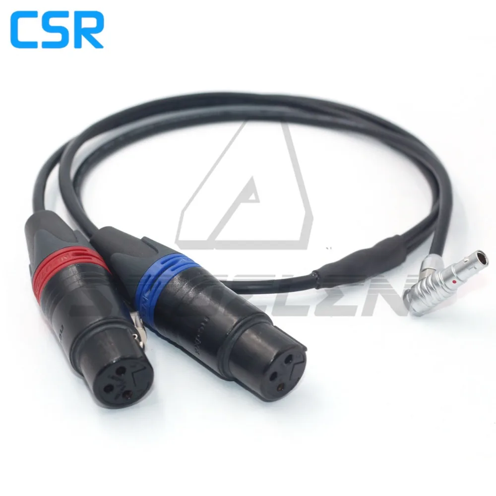 ARRI mini Audio 5pin штекер к (два) XLR 3pin штекер для ARRI ALEXA мини-камера аудио кабель