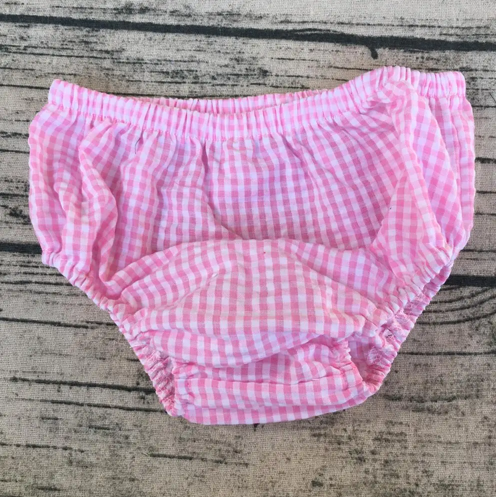 Hot sale Cute Baby bloomers Baby seersucker fabric baby bloomers