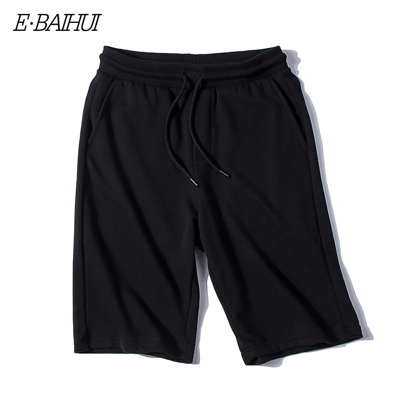 

E-BAIHUI Men Summer Sweatpants Men Sport Shorts Solid Breathable Elastic Waist Pants Fashion Casual Running Shorts for Men DK003
