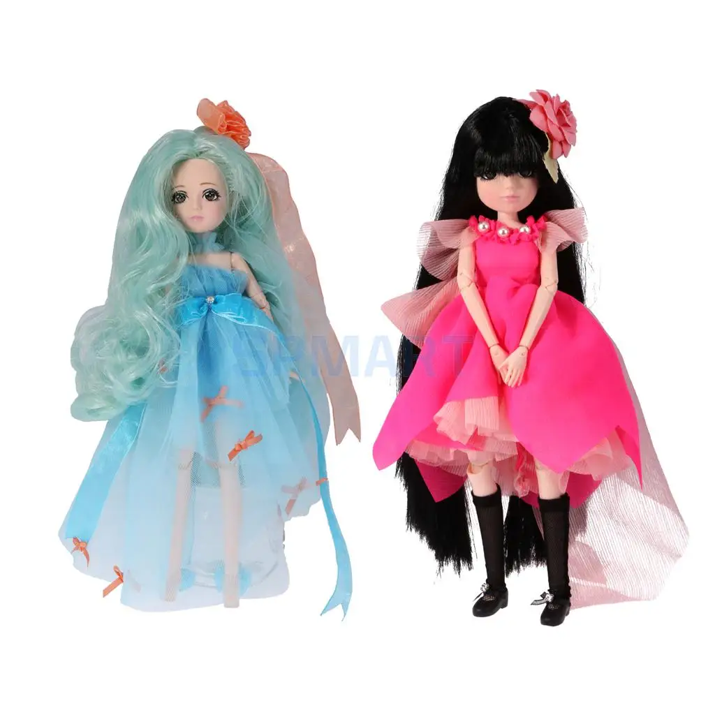 

Flexible 30 Joints 27cm Dressed Vinyl BJD Doll Ball Jointed Body Doll Kids Novelty Toy Birthday Gift