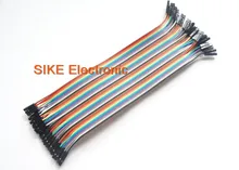 40PCS in Row Dupont Cable 2.54mm 1P-1P 20CM Female to Female Dupont Jumper Wire Line for arduino