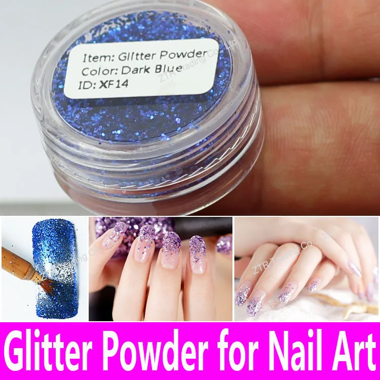 

1 pot Nail Glitter Powder Nail Art Decorations PET Shimmer Dust UV Gel Acrylic Shining Crafts in 19 Colors Tiny Bottle Wholesale