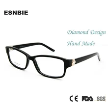 ESNBIE, высокое качество, роскошные стразы, оправа для очков, ретро очки, для женщин, оптическая оправа, для женщин, s, квадратная оправа для очков