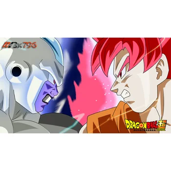 

( Dragon Ball Super Goku Vs Frost Playmat) Limited Edition 35X60CM Custom Playmat Cards Game Animation Playmat