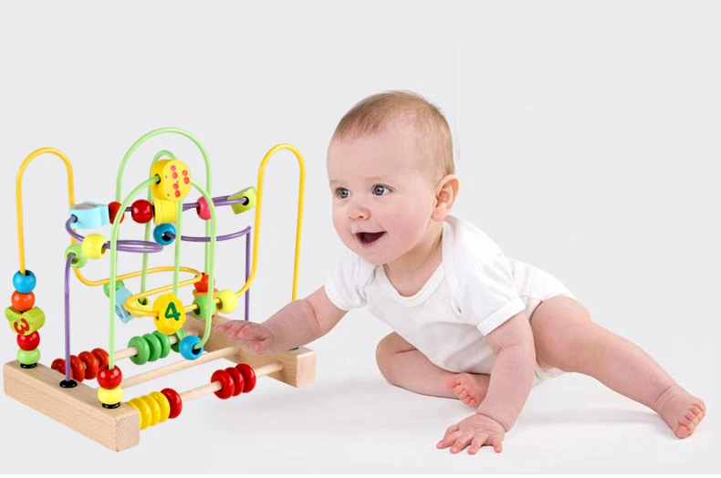 Educativos de Madeira Educativos para Crianças Brinquedos Montessori Contagem Grânulo Ábaco Materiais Matemática Presente 5 Brinquedos e hobbies