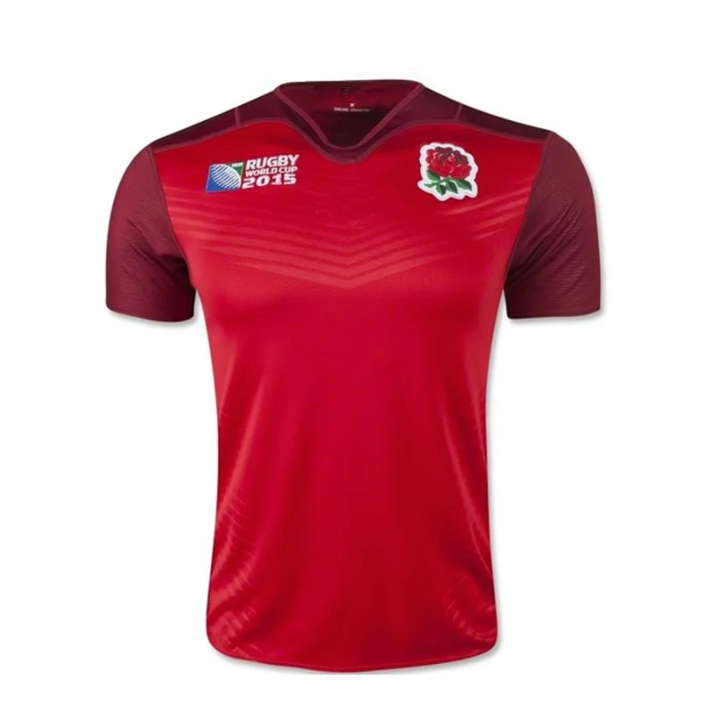 2015 England Rugby Jersey 15 16 England Best Quality Home White Away Red Rugby Jersey Shirt-in 