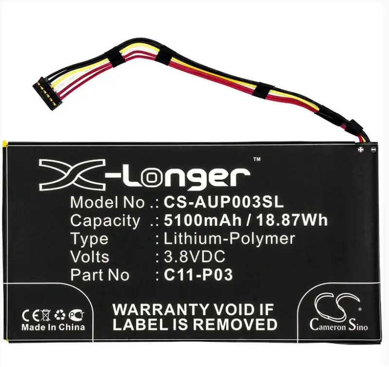

Cameron Sino 5100mAh battery for ASUS Padfone 2 (A68) Tablet C11-P03 Tablet Battery