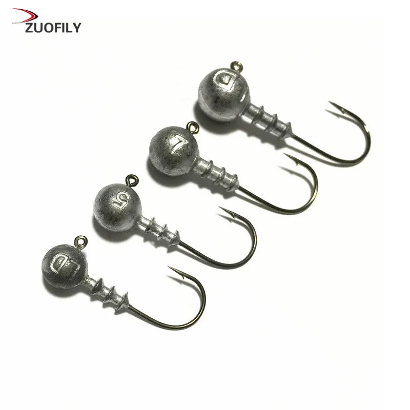Рыболовный крючок ZUOFILY с открытой свинцовой головкой 3. Искусственная яркость 7 г