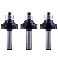 כלים לעיבוד 3Pc 8mm Shank נתב ביטים סט הרומית Roundover Bit קוב Bit ogee Bit עם מסב לקבלת כלים לעיבוד עץ (1)