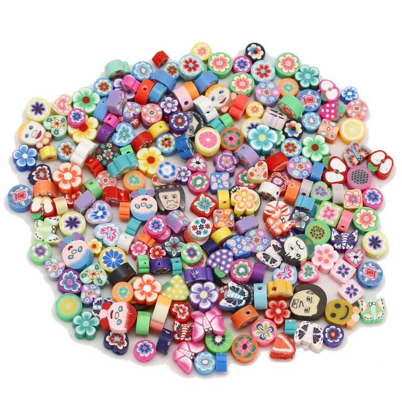 

Fashoin 25pcs 6-15mm Assorted Colors Polymer Fimo Clay Beads For DIY Necklace Bracelet Earring Jewelry Findings Making