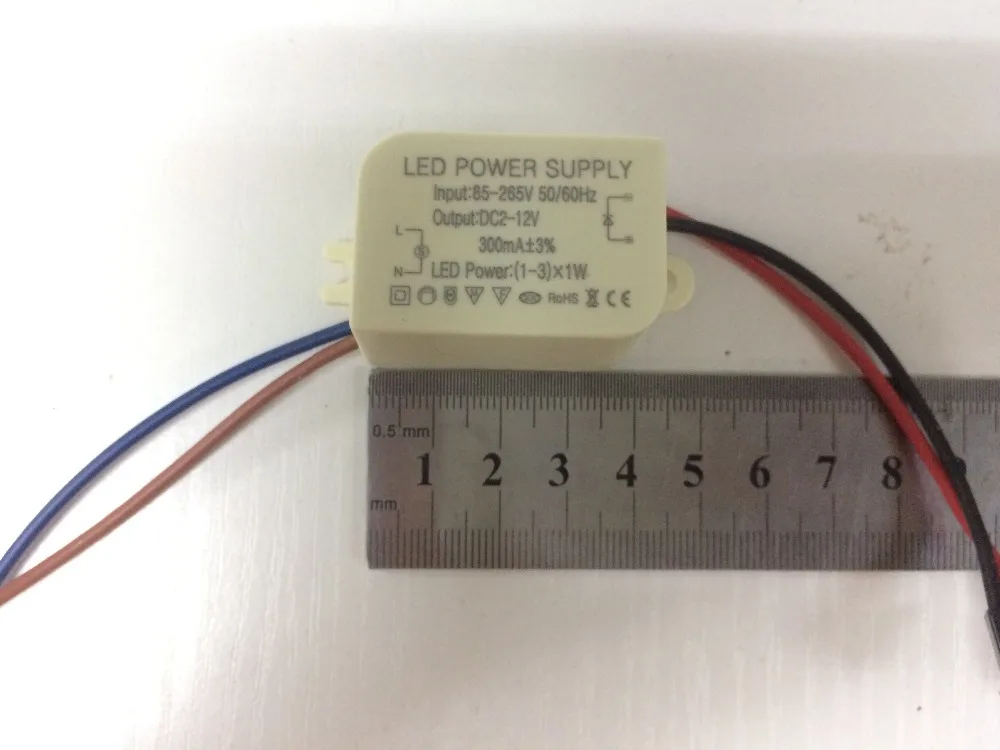 1 шт. 1-3 Вт 1 Вт 2 Вт 3 Вт Светодиодный светильник трансформатор адаптер питания DC2-12V тока 300 мА