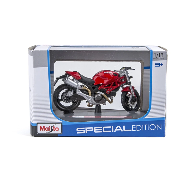 Maisto 1:18 модели мотоциклов Ducati Monster 696 красный литой под давлением мото миниатюрная гоночная игрушка для коллекции подарков