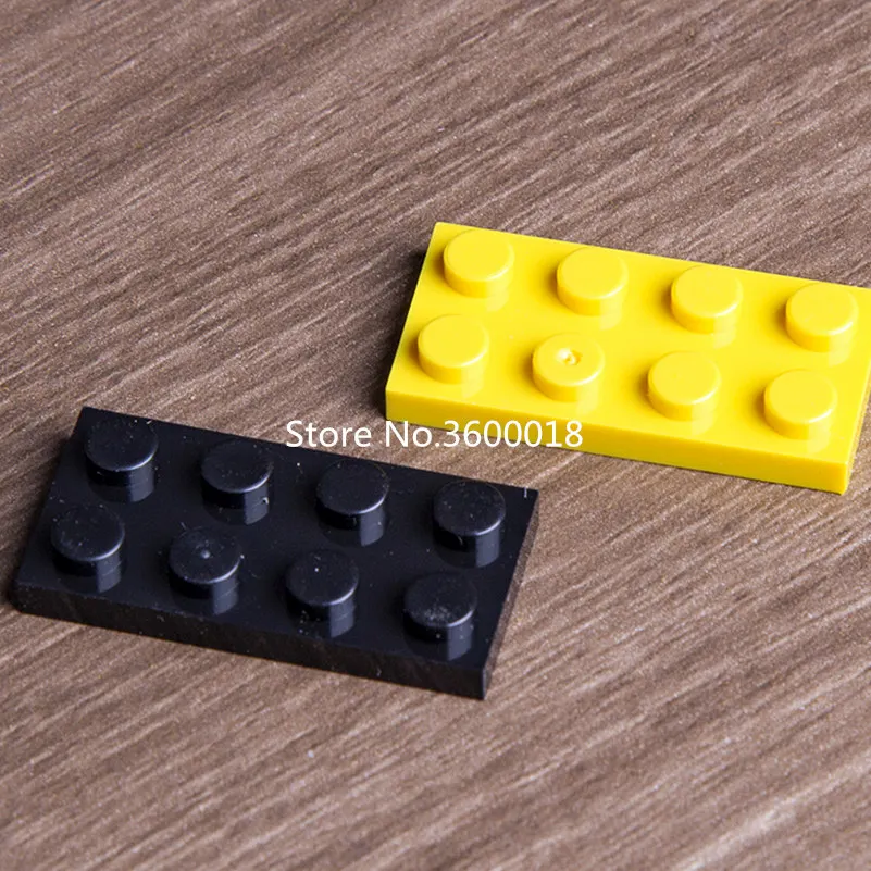 

50pcs/lot Compatible with legos 3020 3D 2*4 MOC Brick DIY block Assemble Particles brick set compatible Bricks toys
