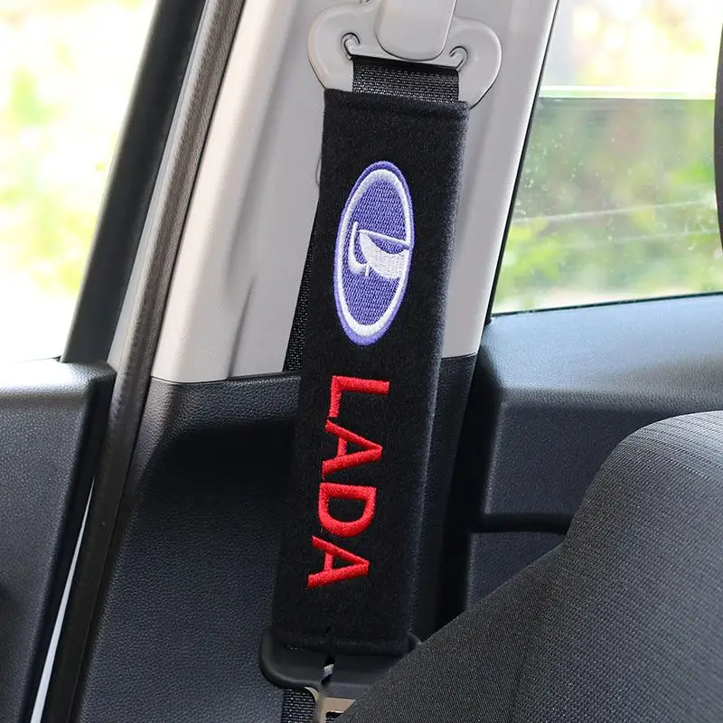 

Seat belts Cover pad Adjustable for Lada BMW AUDI TOYATA HONDA FORD NISSAN Chevrolet Peogeot 2 piece Lada tool car styling