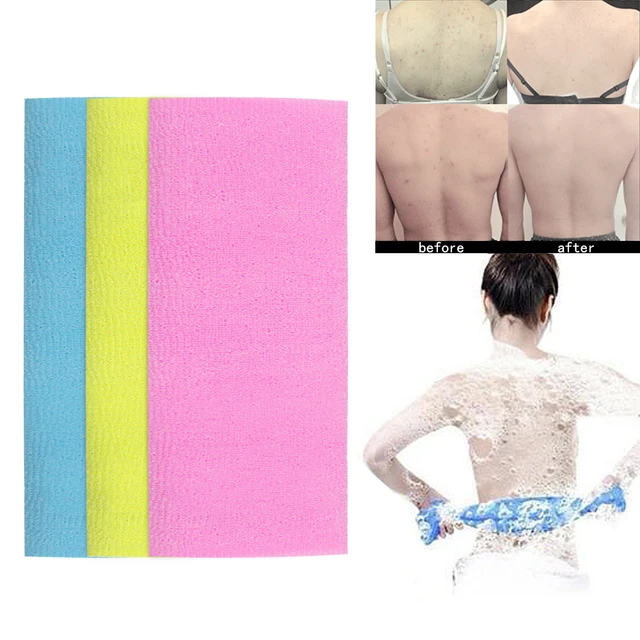 1 pz Sapone Gel Doccia Schiume di Nylon Lunga Tovagliolo di Lavaggio Posteriore 1 pz Sapone Gel Doccia Schiume di Nylon Lunga Tovagliolo di Lavaggio Posteriore