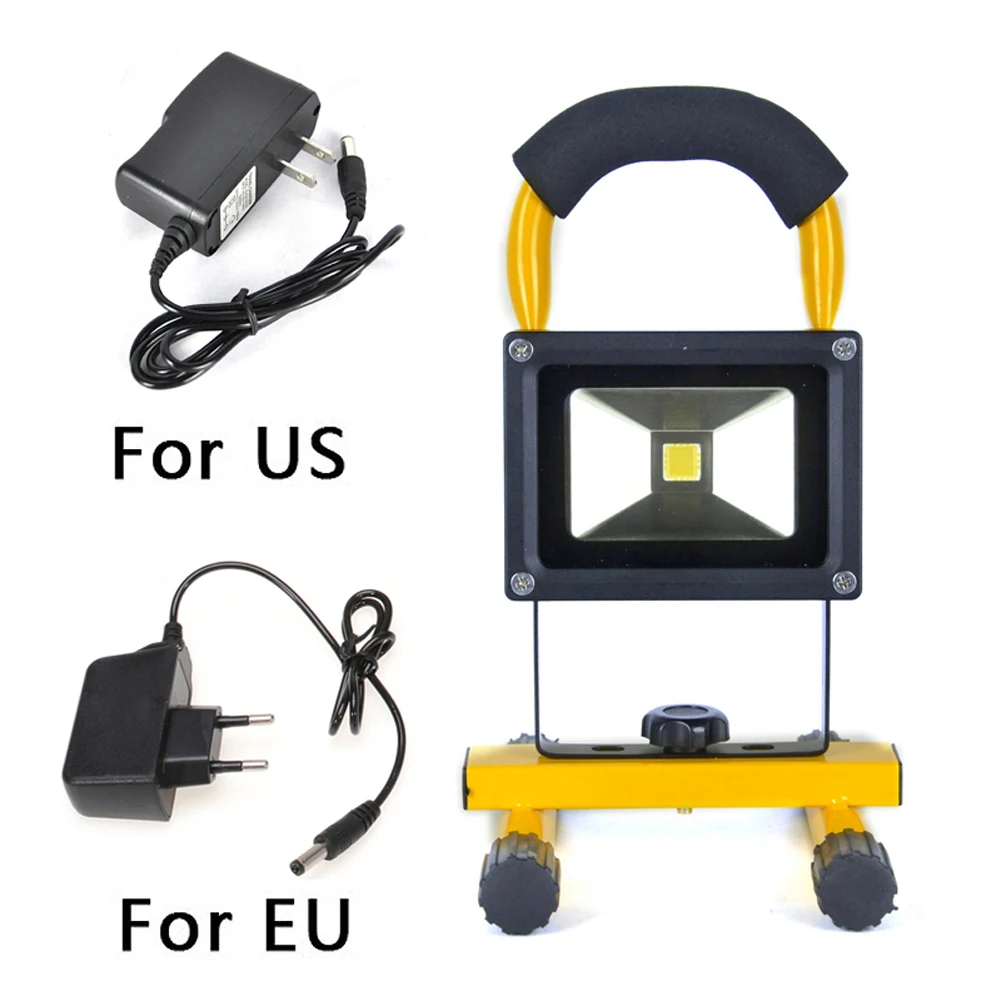 

TSLEEN LED Flood Light 20W Floodlight Rechargeable IP65 Waterproof LED Spotlight Refletor LED Outdoor Lighting Projetor Led