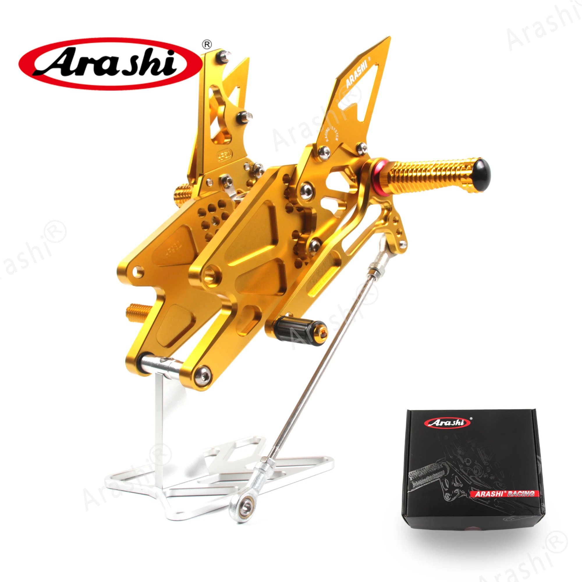 

Arashi MT25 2015-2017 Non-US model CNC Adjustable Footrest For YAMAHA MT03 MT 03 25 2015 2016 2017 Foot Pegs Rider Rear Sets