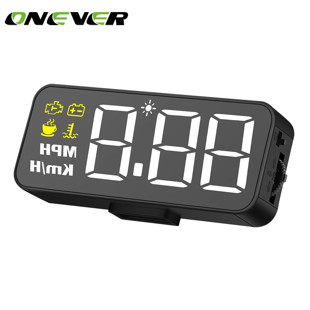 

5.5" HUD Car Head Up Display Windscreen Projector OBD2 Scanner Speed Warning Fuel Consumption Data Diagnostic Alarm System