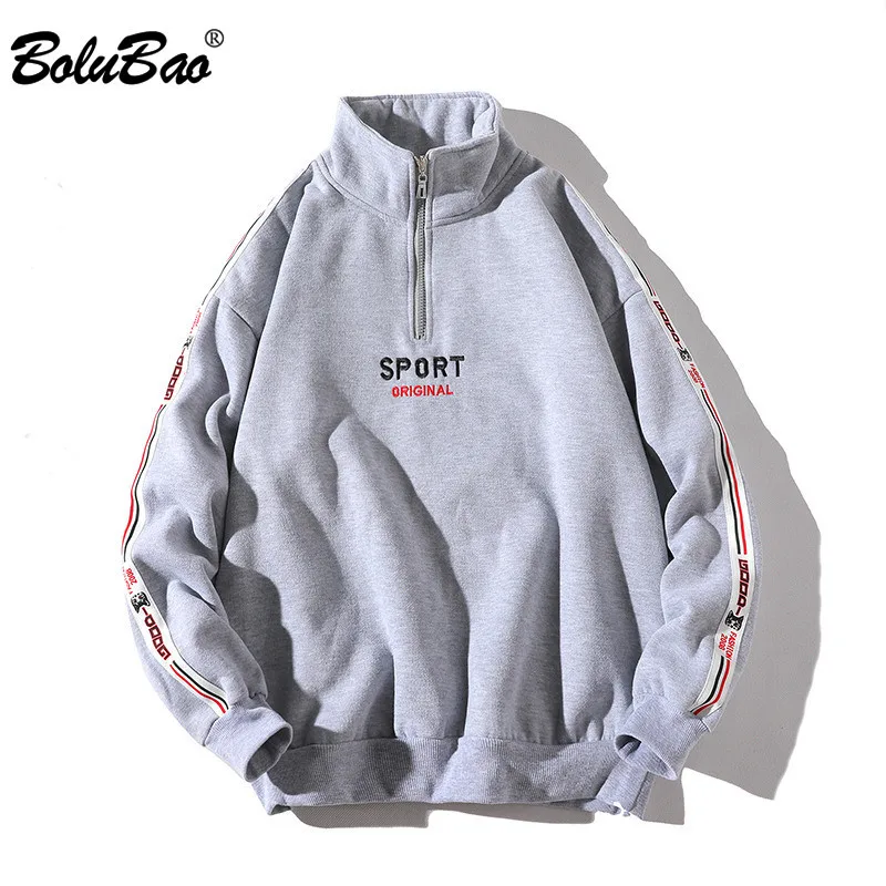 Skup BOLUBAO moda marka bluzy mężczyźni 2019 wiosna jesień męska Streetwear bluza z długim rękawem Zipper bluza z kapturem hip hopowa Man Top