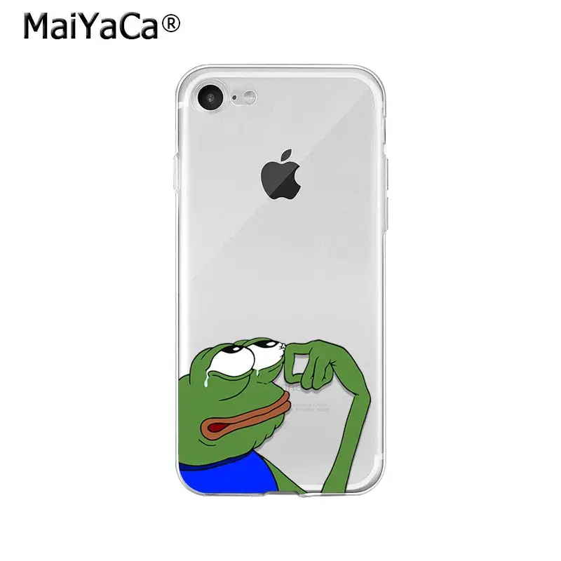 MaiYaCa Sad Frog pepe meme TPU мягкий высококачественный чехол для телефона для iPhone X XS MAX 6 6S 7 7plus 8 8Plus 5 5S XR - Цвет: A12