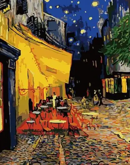

3331 Van Gogh Cafe Terrace at Night - Paint by Numbers Kits for Adults DIY