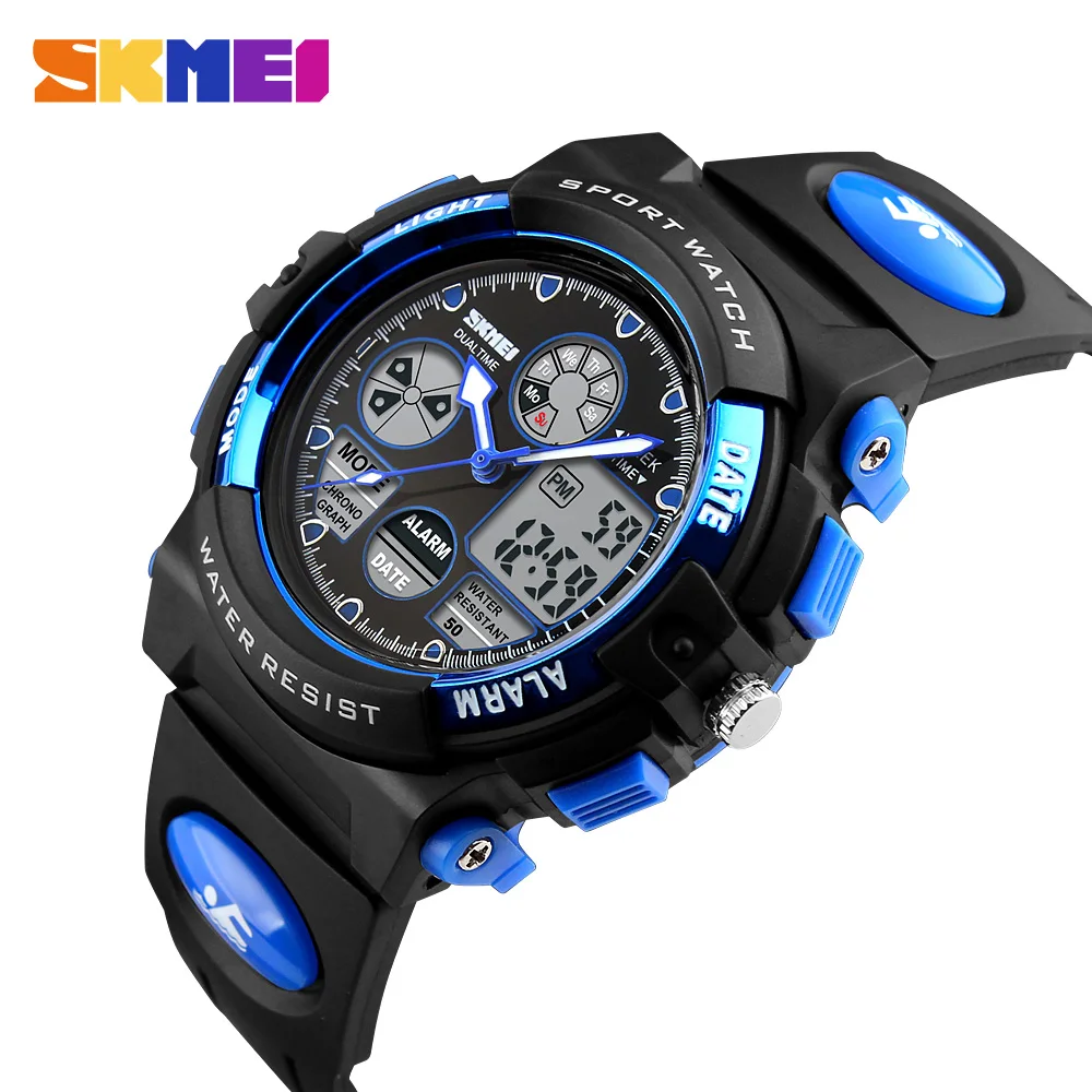 Beste SKMEI Kinderen Horloges Leuke Kids Sport Cartoon Horloge Voor Meisjes Jongens Waterdichte kinderen Digitale LED Horloges