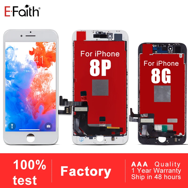 Сменный ЖК экран EFaith 100 шт. для iPhone 8 Plus|pantalla touch|lcd display screendisplay screen |