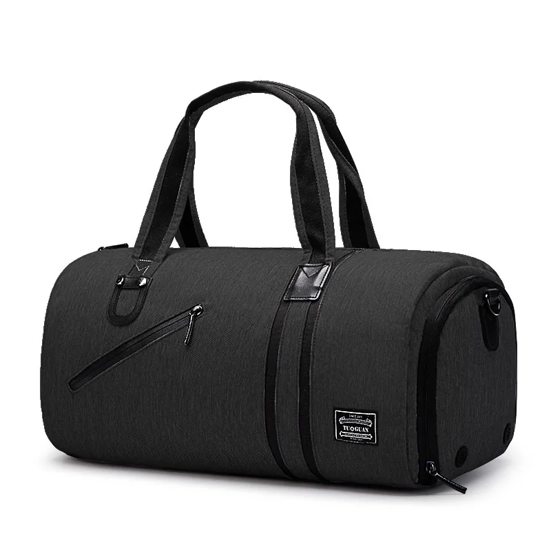 32L дорожная сумка, рюкзак для спортзала, спортивная сумка, сумка для обуви, для занятий йогой, фитнесом, упаковка, для улицы, для города, туризма, кемпинга, сухая сумка, ручная сумка - Цвет: Черный цвет