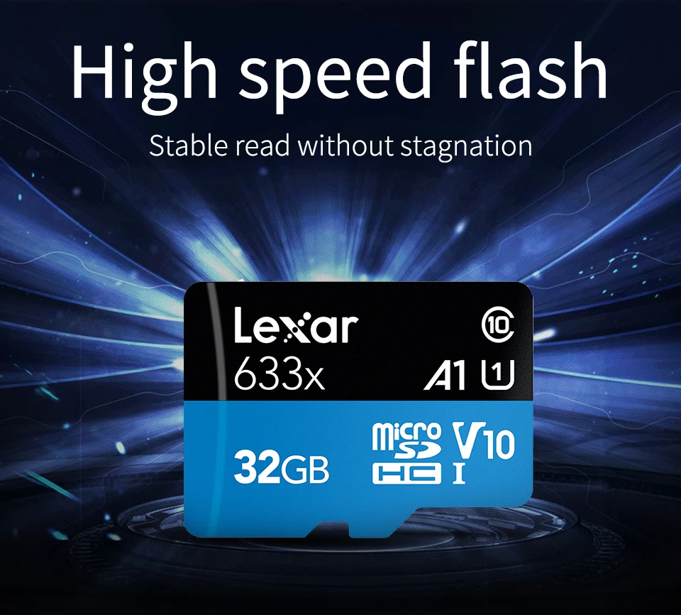 Lexar micro sd card 32gb class 10 memory card 16gb 64gb tarjeta micro sd 128gb tf card lexar carte sd flash card free adapter