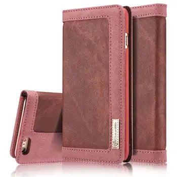 

CaseMe Luxury Contrast Color Flip Leather Case for iPhone 6/6S 4.7' Wallet Stand Card Money slot Cases for Apple iPhone 6S Plus