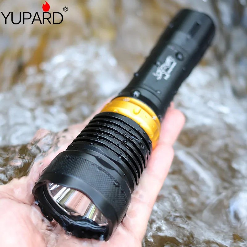 YUPARD Q5 LED 700 Lumens Diving diver Flashlight underwater power