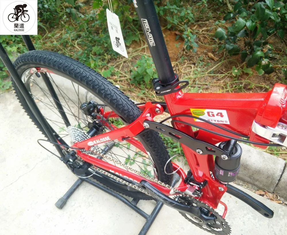 Sale Kalosse 26*17  28 holes  Hydraulic brakes bicycle  full suspension mountain bike  mountain  bicycle  30 speed 9