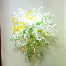 Модная спальня выдувное стекло стены Искусство светодиодный свет